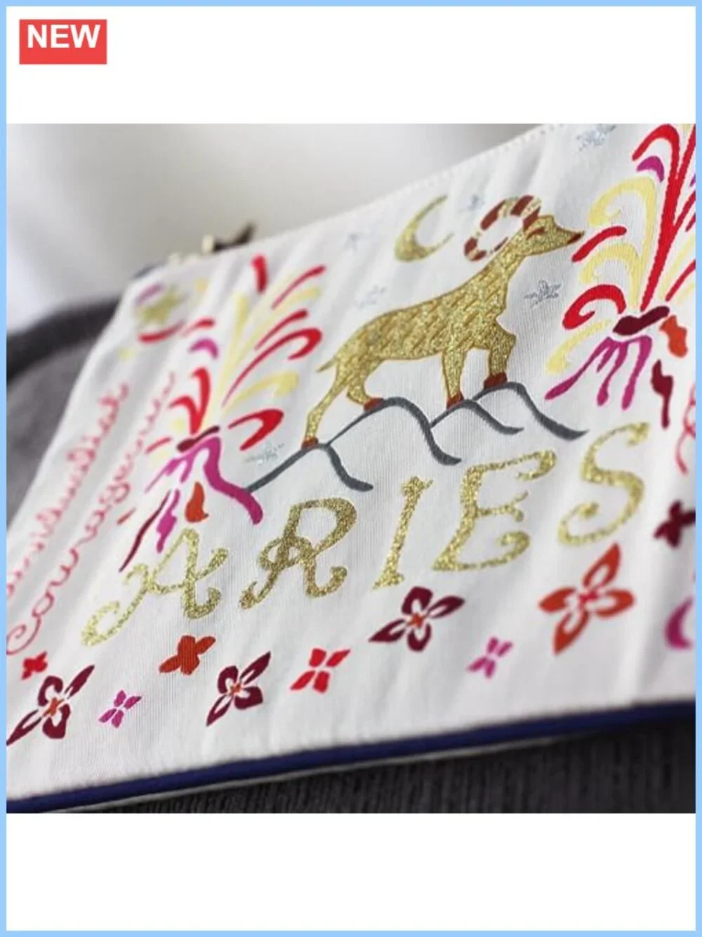 Aries Zodiac Zipper Pouch, Travel Toiletry Bag, Makeup Organizer, Phone Pouch